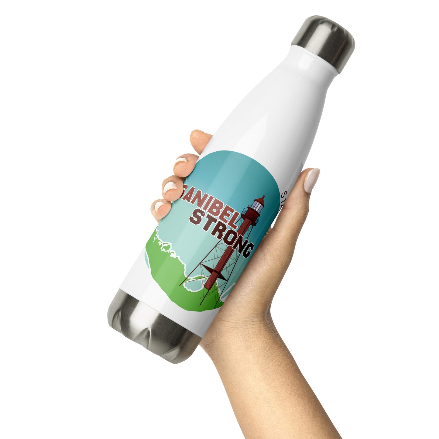 Sanibel Strong Standing Tall Stainless Steel Water Bottle