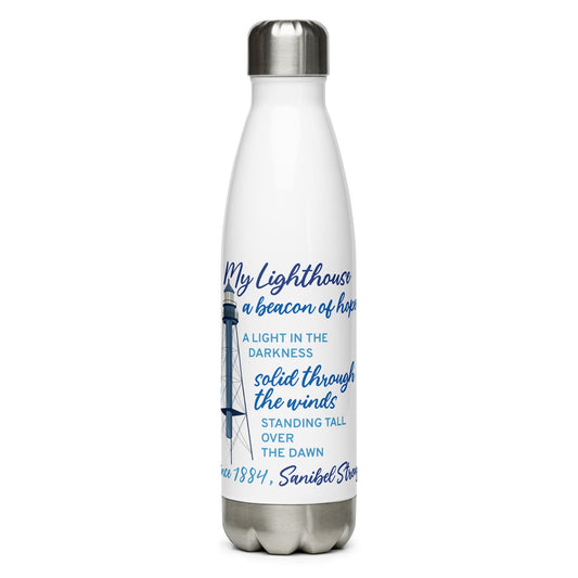 My Lighthouse Poem - Stainless Steel Water Bottle