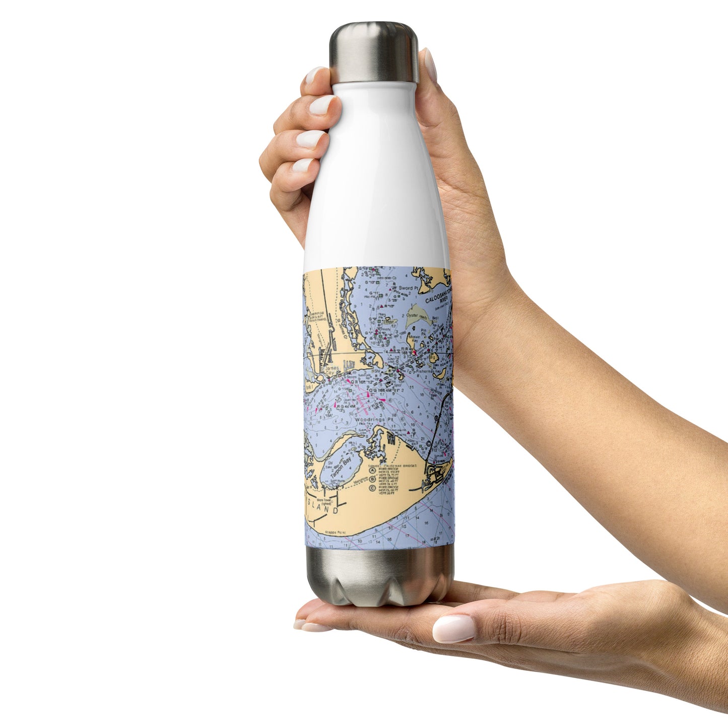 Sanibel Map Water Bottle