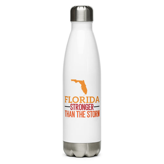 Florida Stronger Than The Storm Stainless Steel Water Bottle