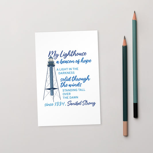 My Lighthouse Poem - Postcard