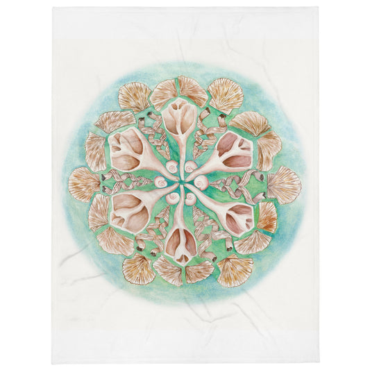 Sanibel Radial Shells Throw Blanket