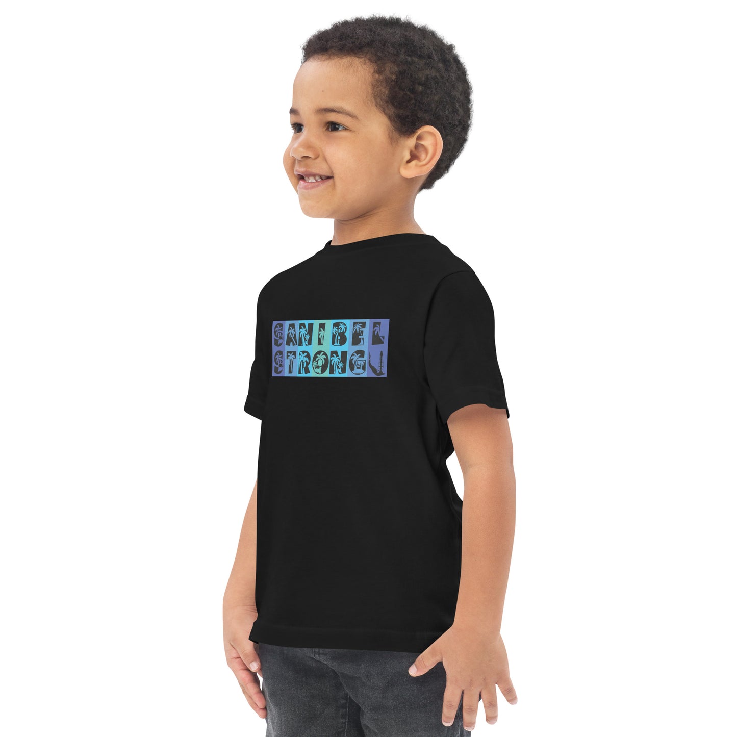 Sanibel Strong Toddler Shirt - Blue Design