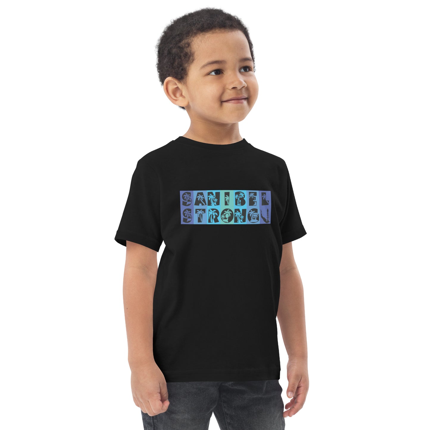 Sanibel Strong Toddler Shirt - Blue Design