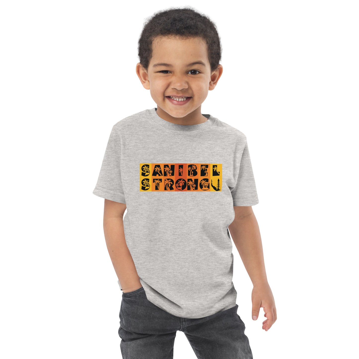 Sanibel Strong Toddler Shirt - Orange Design
