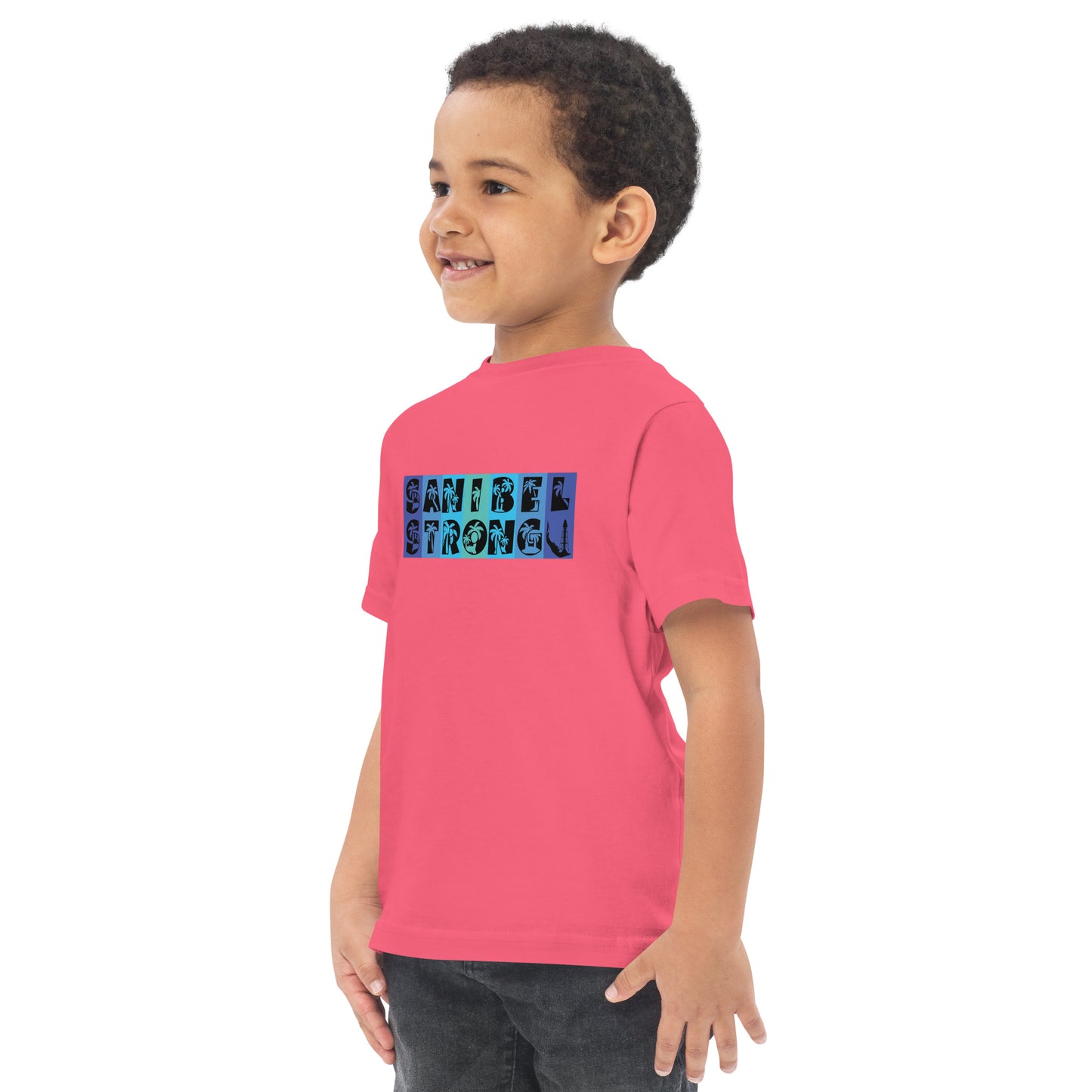 Sanibel Strong Toddler Shirt - Blue Design