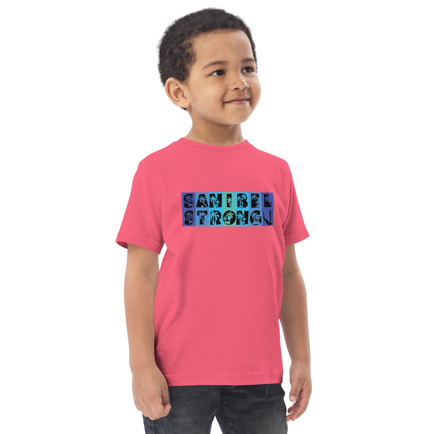 Sanibel Strong Toddler Shirt - Blue Design