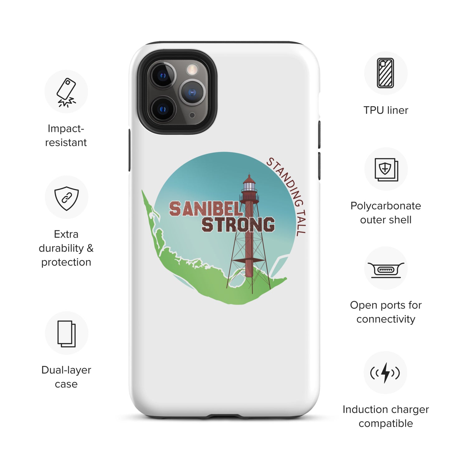 Sanibel Strong Standing Tall Tough iPhone case