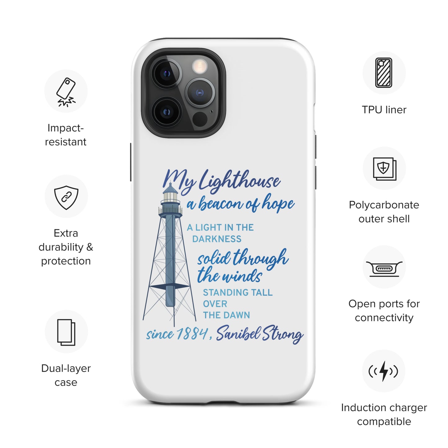 My Lighthouse Poem - iPhone Case
