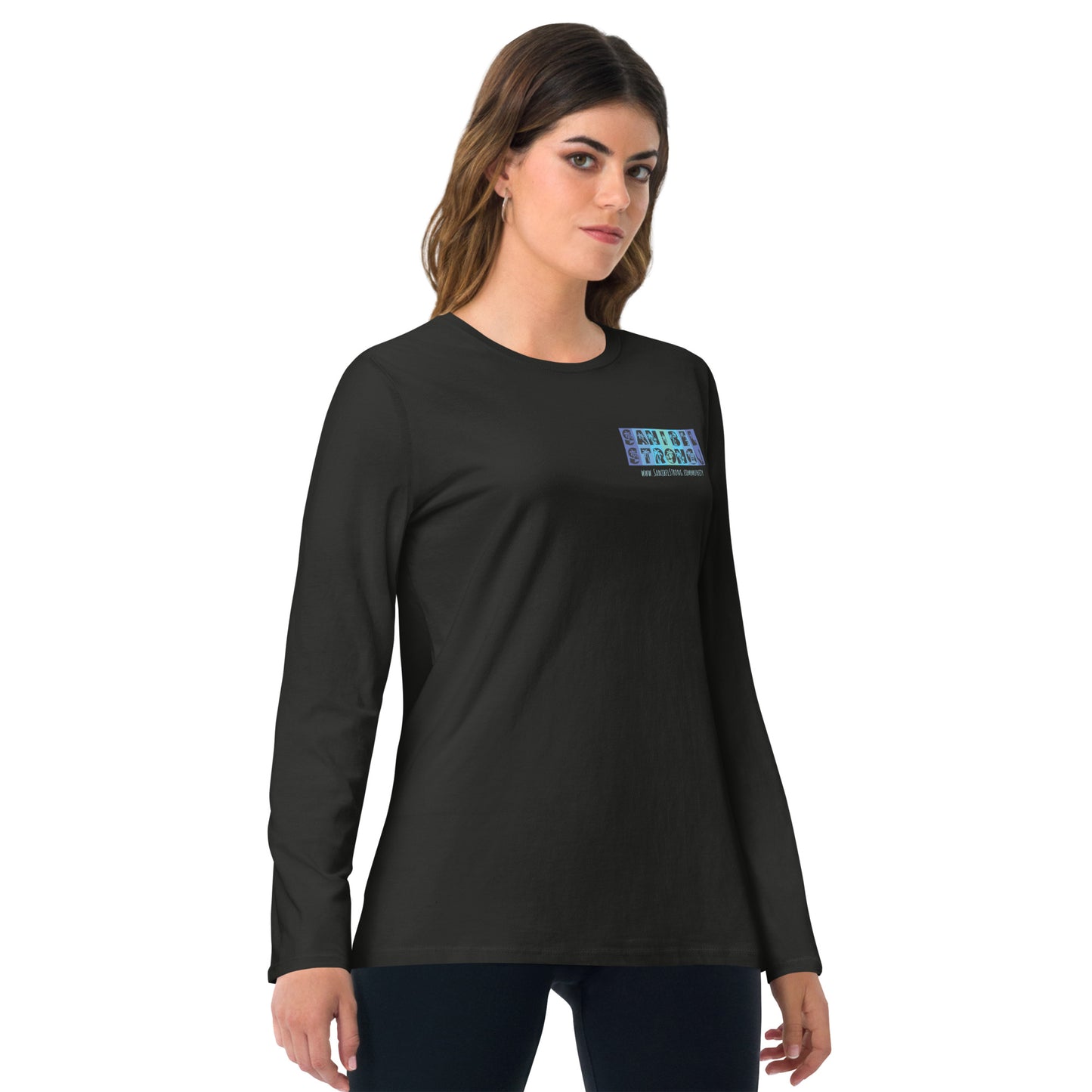 Sanibel Strong Long Sleeve Shirt - Palm Tree Lettering (2 sided design)