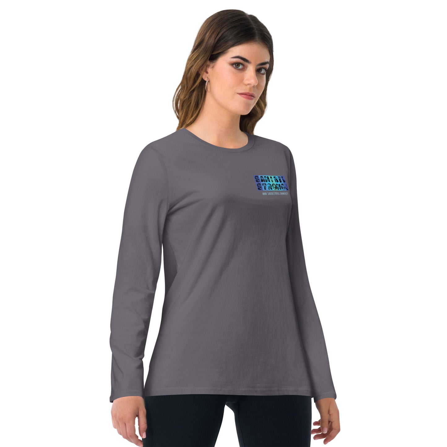 Sanibel Strong Long Sleeve Shirt - Palm Tree Lettering (2 sided design)