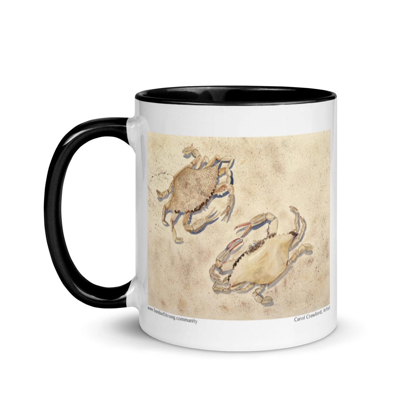 Sanibel Watercolor Crabs Mug