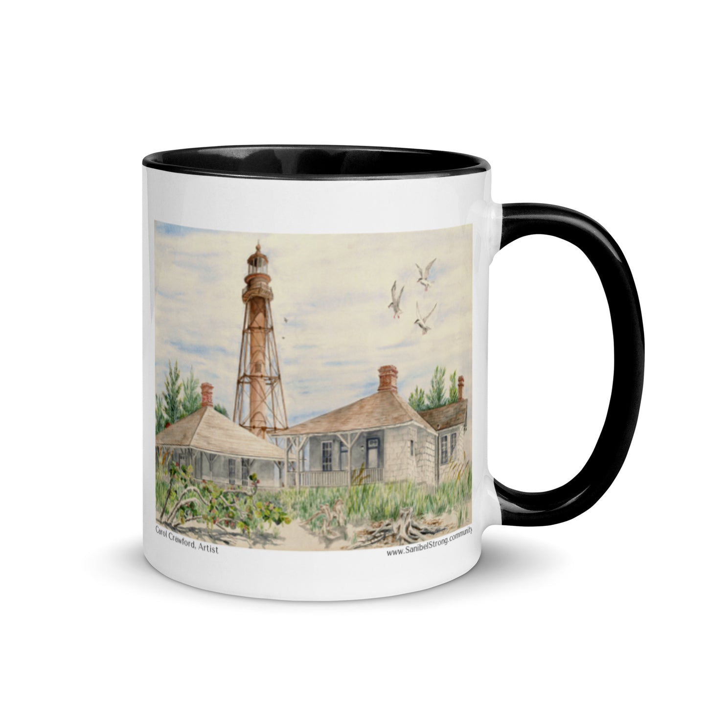 Sanibel Lighthouse Watercolor Mug