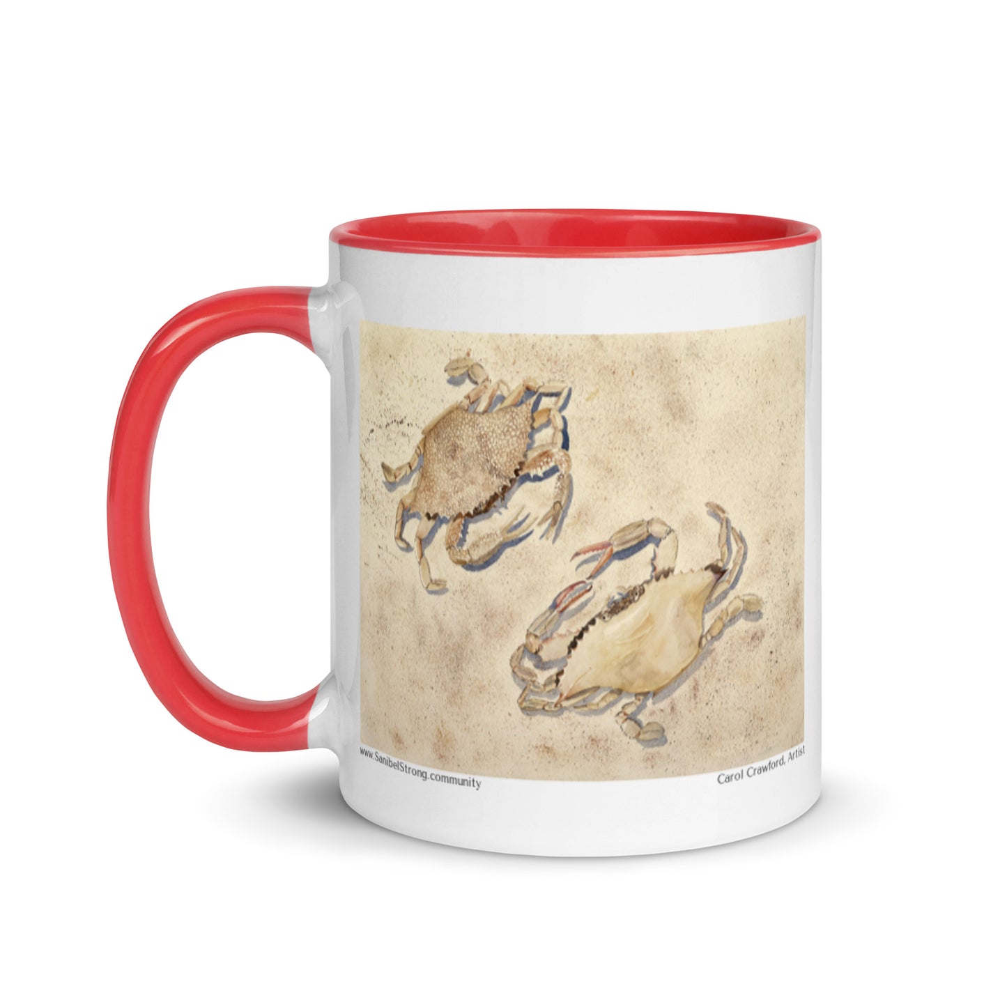 Sanibel Watercolor Crabs Mug
