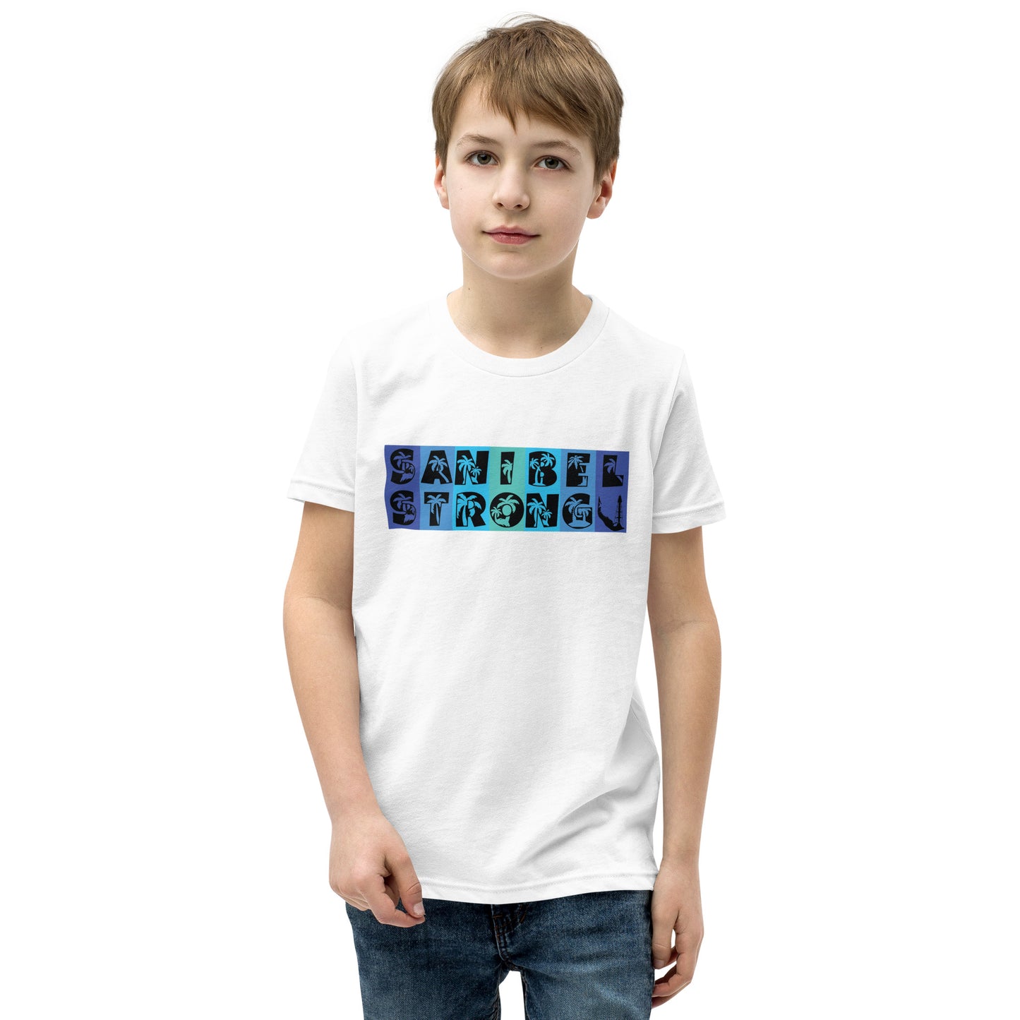 Sanibel Strong Youth Shirt - Blue Design